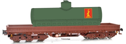 NPE Modellbau NW22936 - H0 - Schwerlastwagen Samms 4860, oliv VEB Leuna, DR, Ep. IV